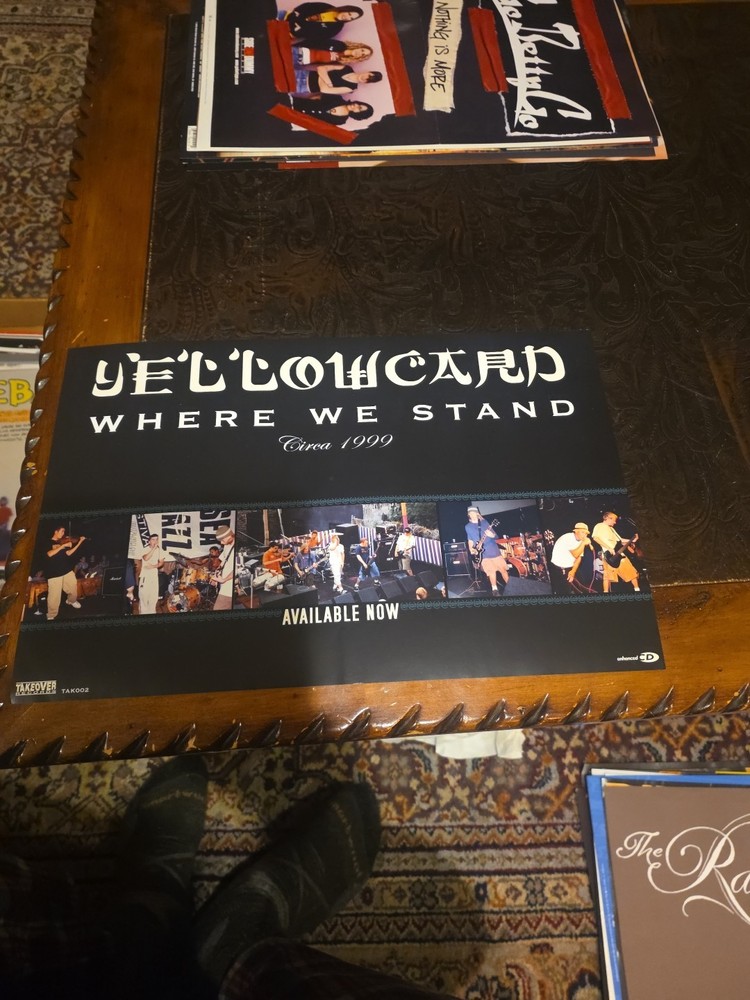 Yellowcard Where We Stand 2 Sided CD/Album Release Promo Poster 11x17