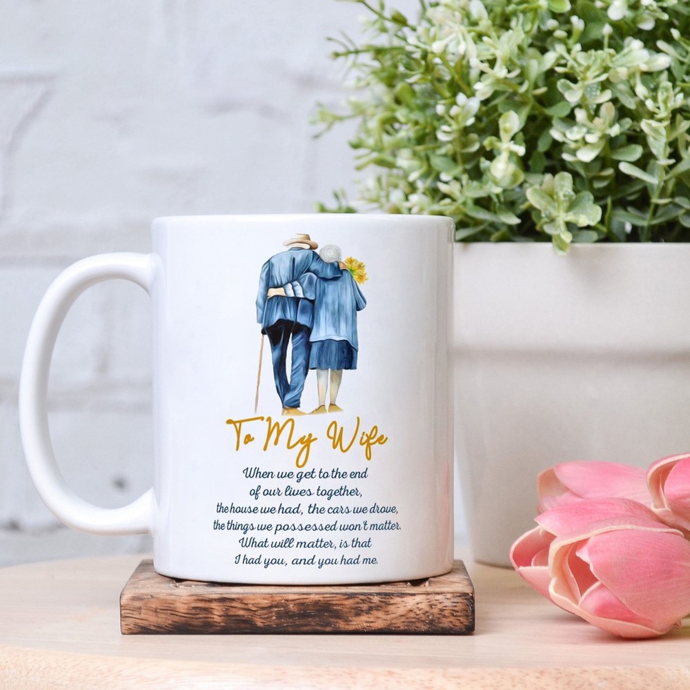 Personalized Wife Mug - Romantic Wedding & Anniversary Gift for Her