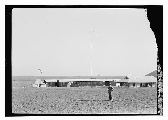 Photo:Gaza Palestine Aircraft Hanno Imperial Airways 1930s Airport Hangar