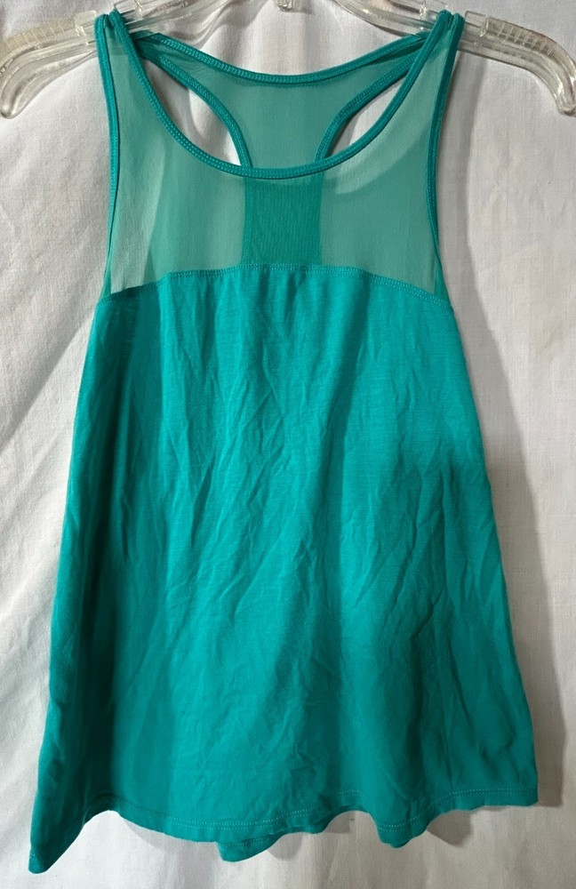 Old Navy Active Go-Dry Green Racer Back active wear top women's size small