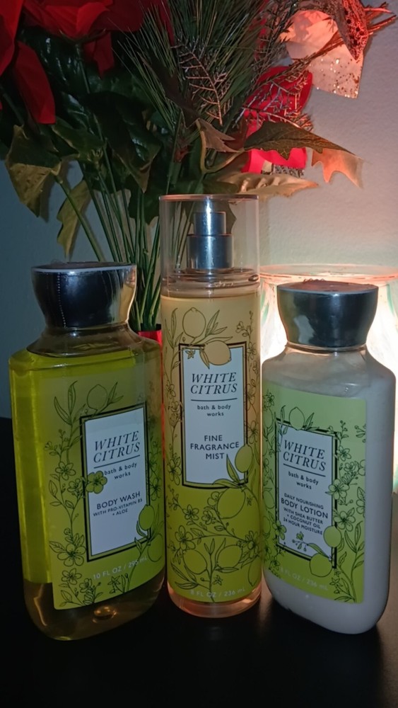 Bath and Body Works White Citrus 3 piece set