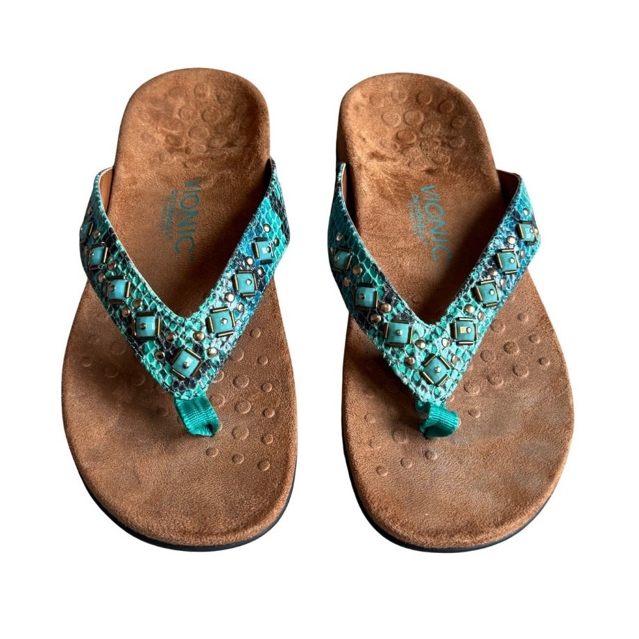 Vionic Floriana Sandal Women's Size 7 - Teal Snack