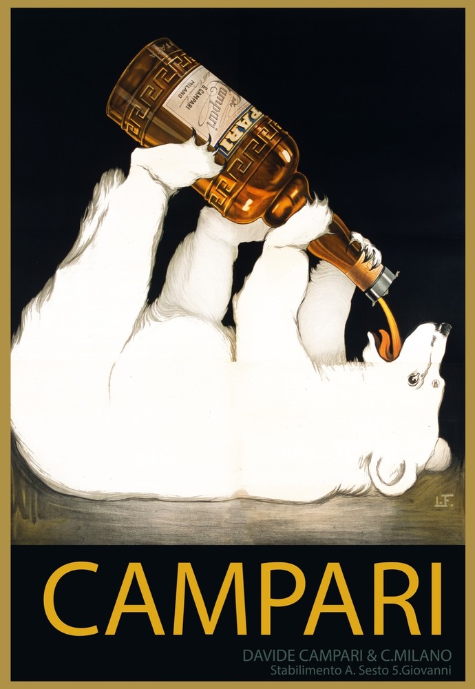10670.Decoration POSTER.Polar bear drinks liquor.Bar interior decor graphic art