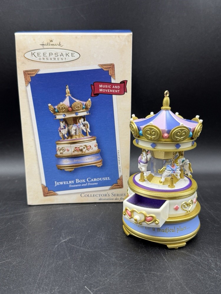 Hallmark 2003 Treasures and Dreams #2 Jewelry Box Carousel Keepsake Ornament