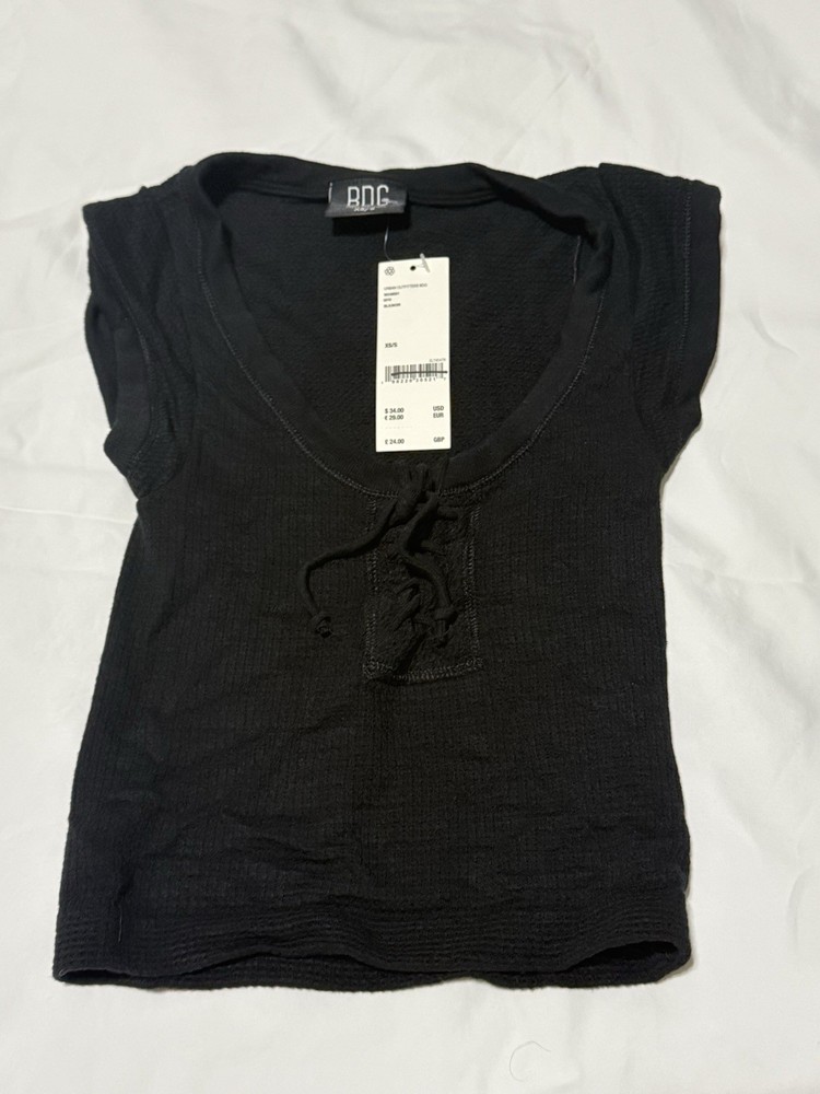 Urban Outfitters BDG Top Womens XS/S Black QUALITY MEASURMENTS NWT!