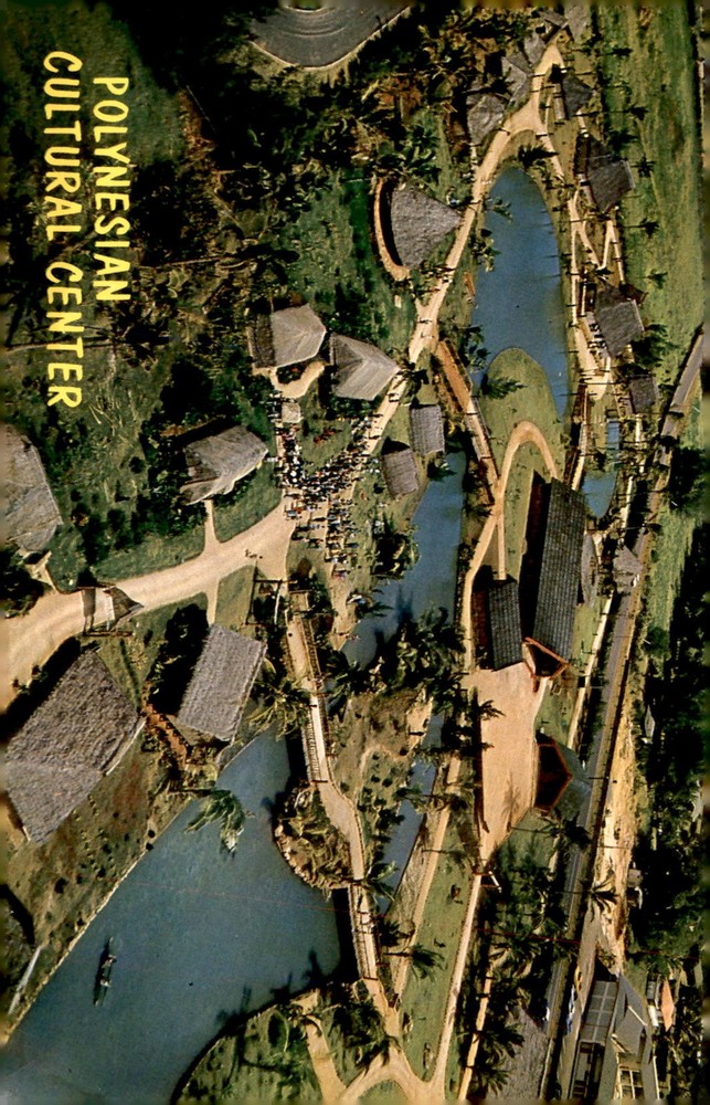 Polynesian Cultural Center, Hawaii - Aerial View Postcard