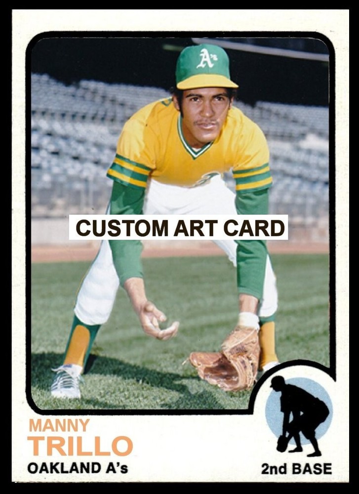 Manny Trillo Oakland Athletics A's  Baseball Art Card