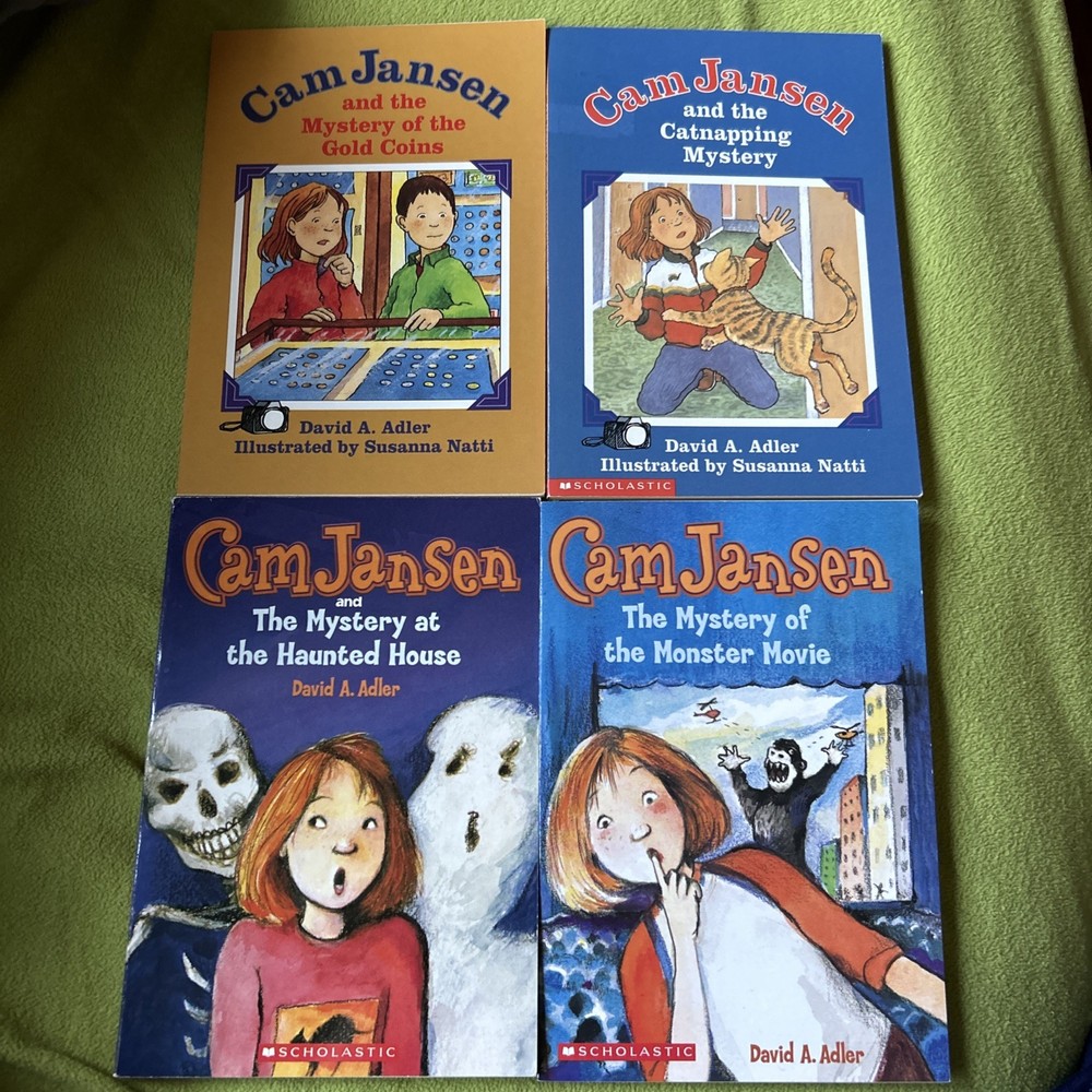 82’-98’ Lot 4 Cam Jansen by David A. Adler Children's, Paperback, NEVER READ
