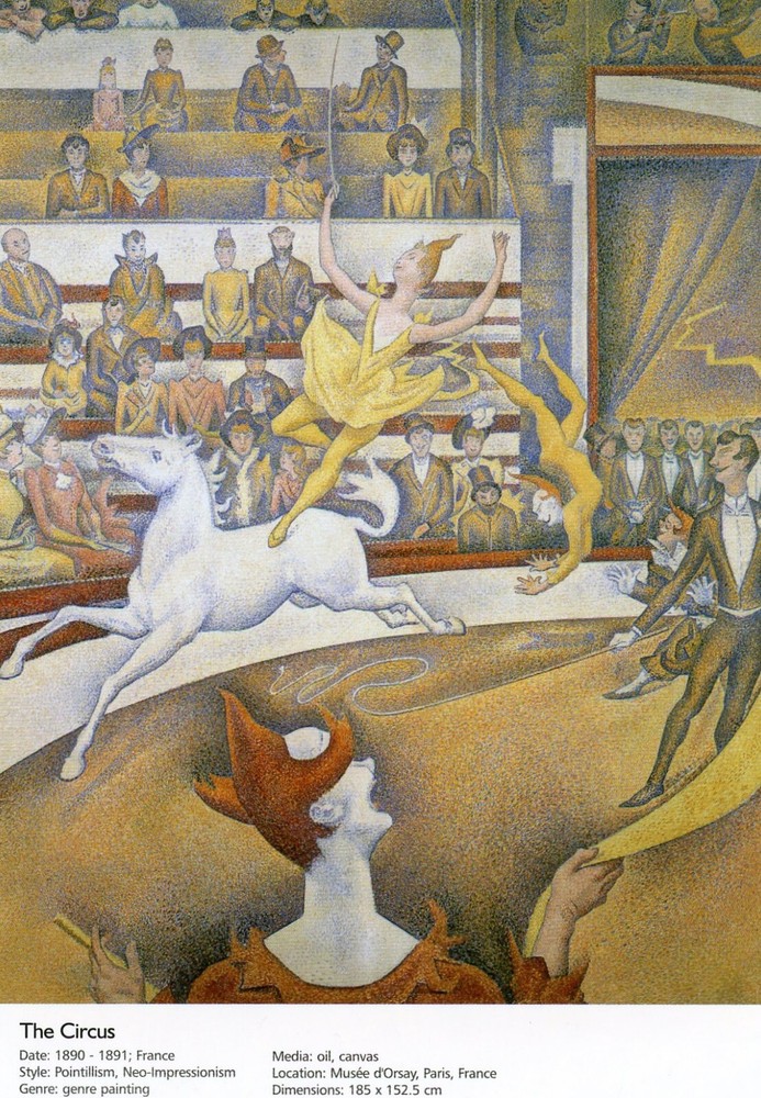 The Circus, 1890, Georges Seurat (French, 1859-1891) --New POSTCARD