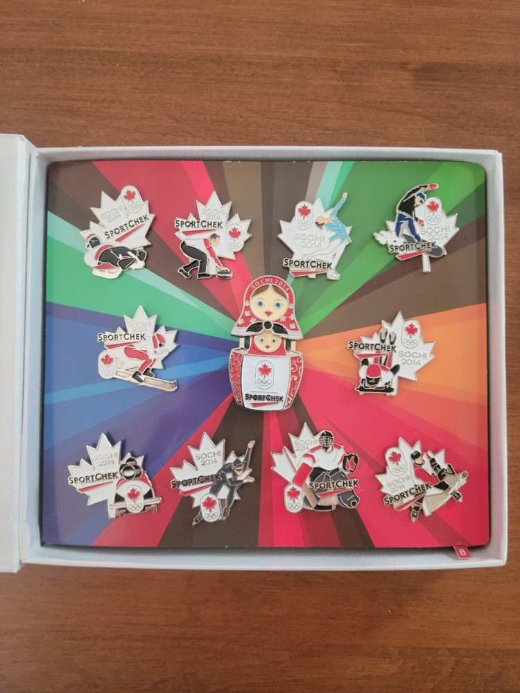 2014 Canadian Tire Sochi Olympic Games Collectable Pin Sets