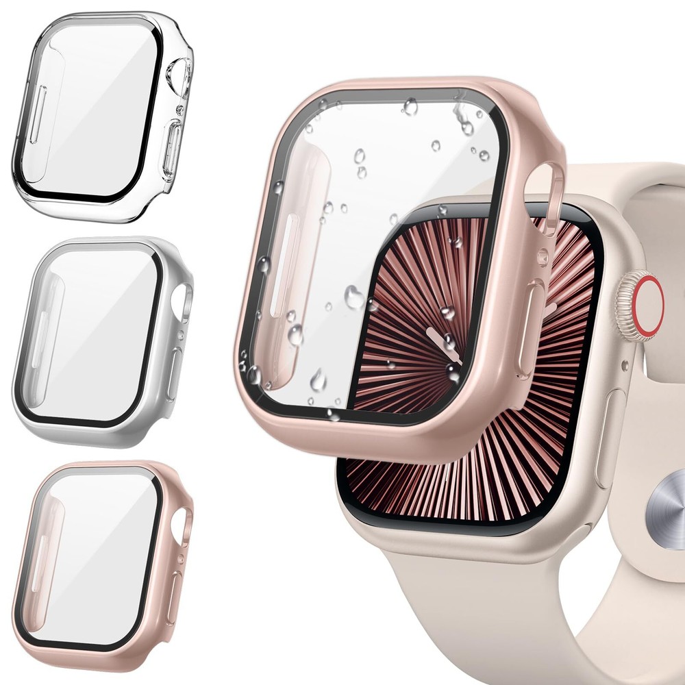 Tensea [3Pack for Apple Watch Screen Protector Case Series 10 42mm, iWatch Prote