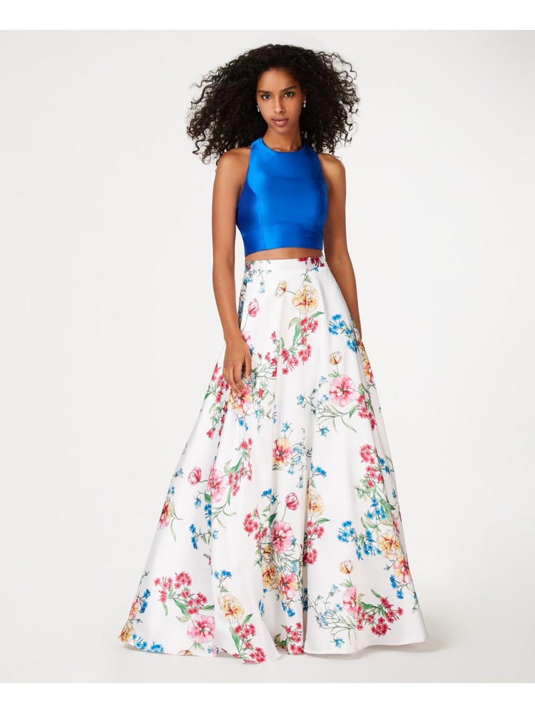 CITY STUDIO Womens Blue Formal Top Size: 13