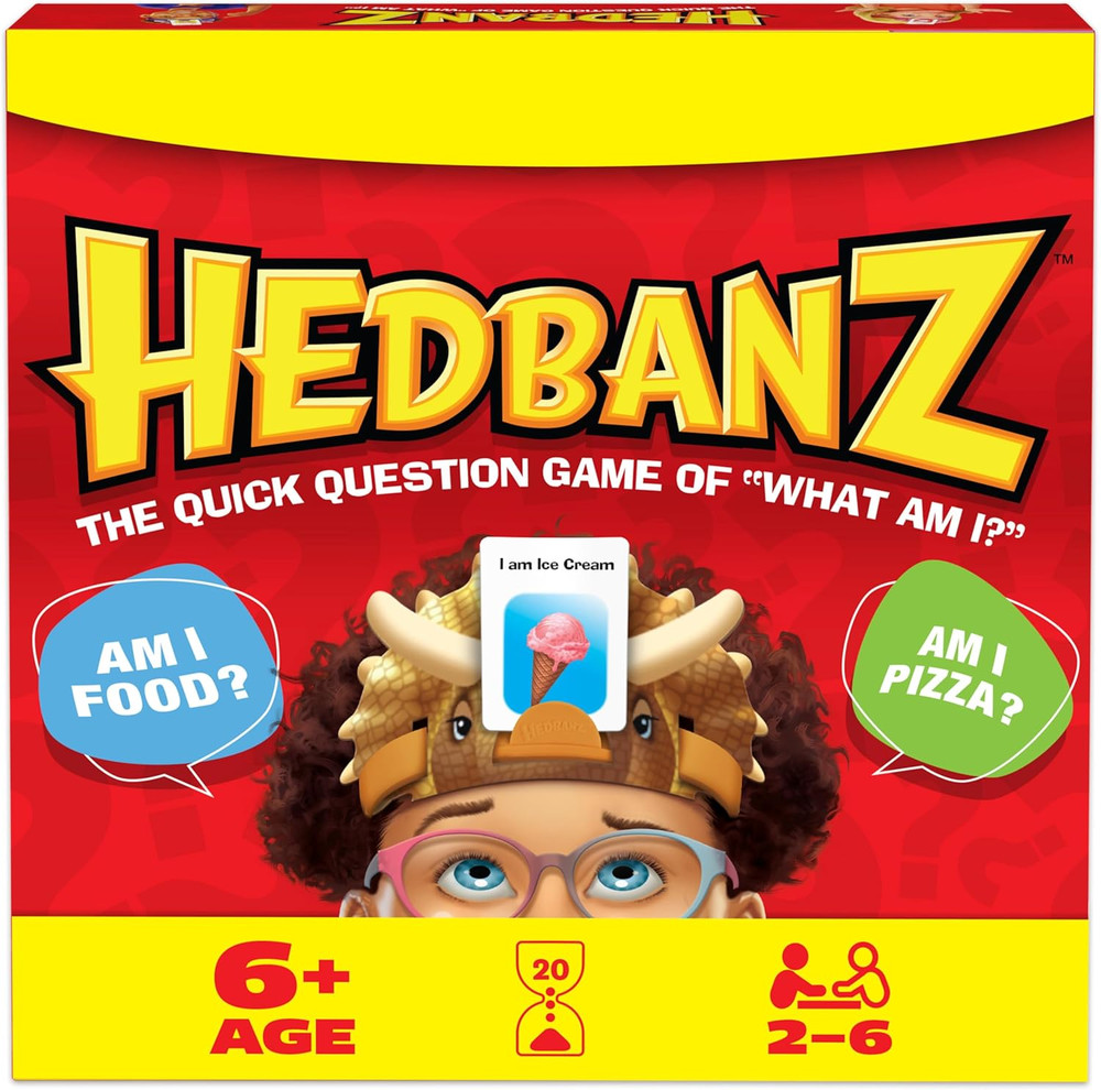 Spin Master Games, Hedbanz 2023 Edition with New Cards, Picture Guessing Board G