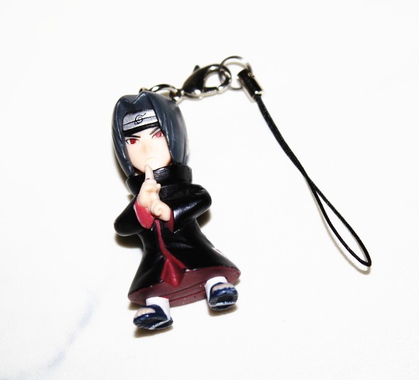Naruto Itachi Uchiha Sharingan Mini Figure Keychain Vintage Anime Japan Rare