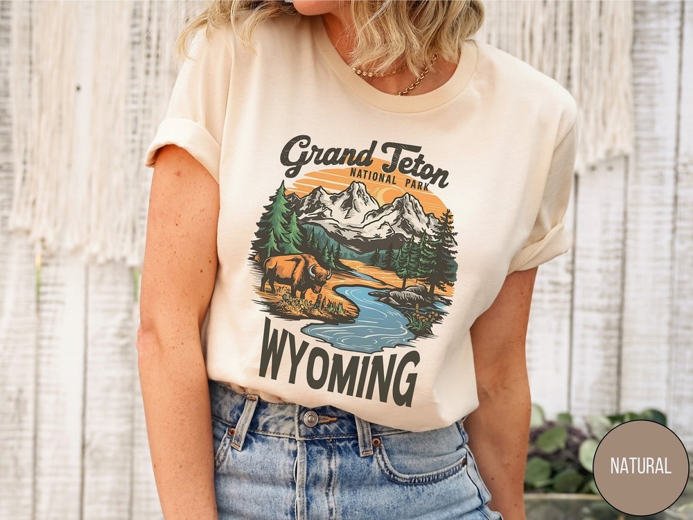 Grand Teton National Park Shirt Gift Travel Wyoming Trip Lovers Souvenir Tee