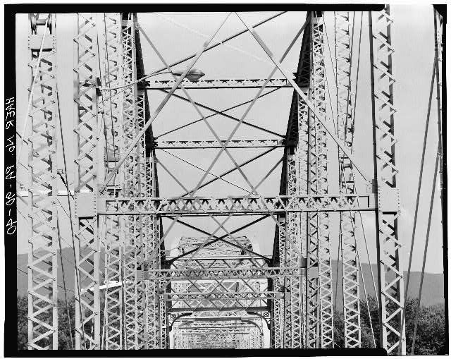 Photo:Catawissa Bridge Truss Looking East 1910s Steel Railroad Bridge
