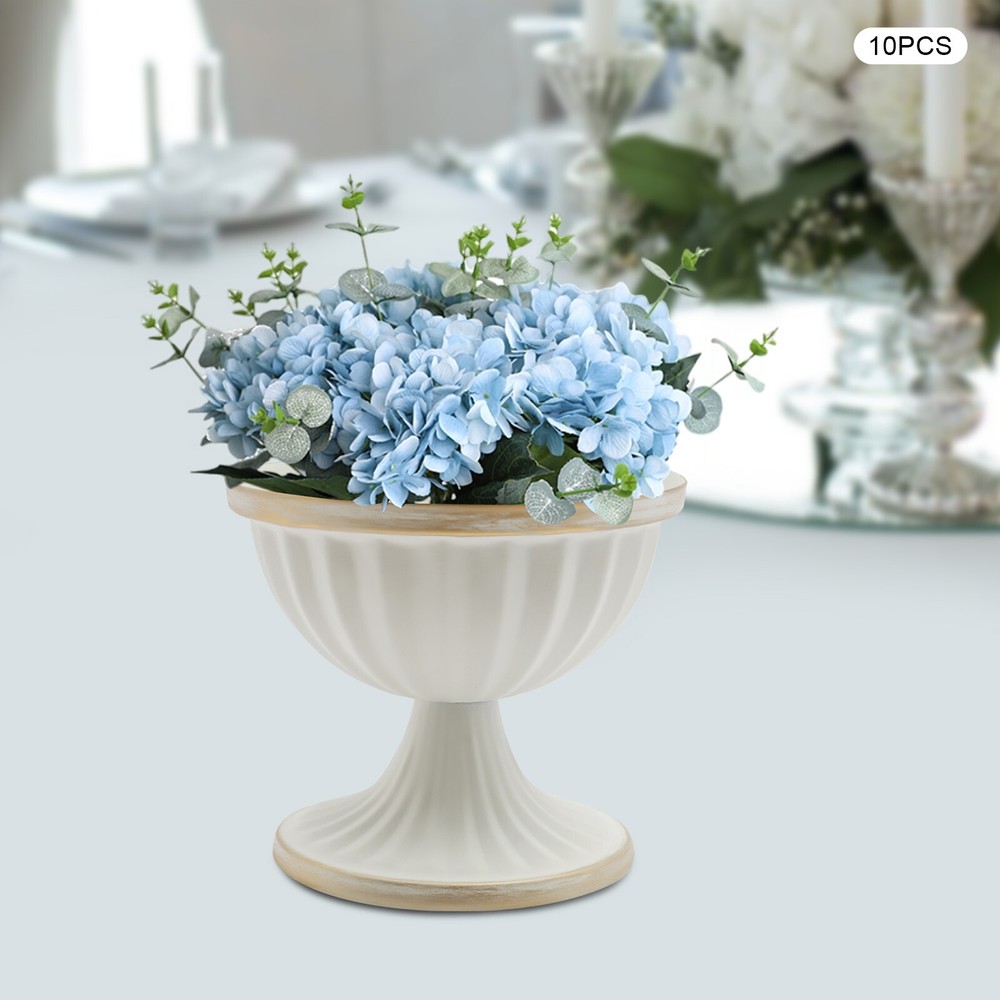 10pcs Metal Flower Vase Home Table Decor For Wedding Anniversary Gold Party