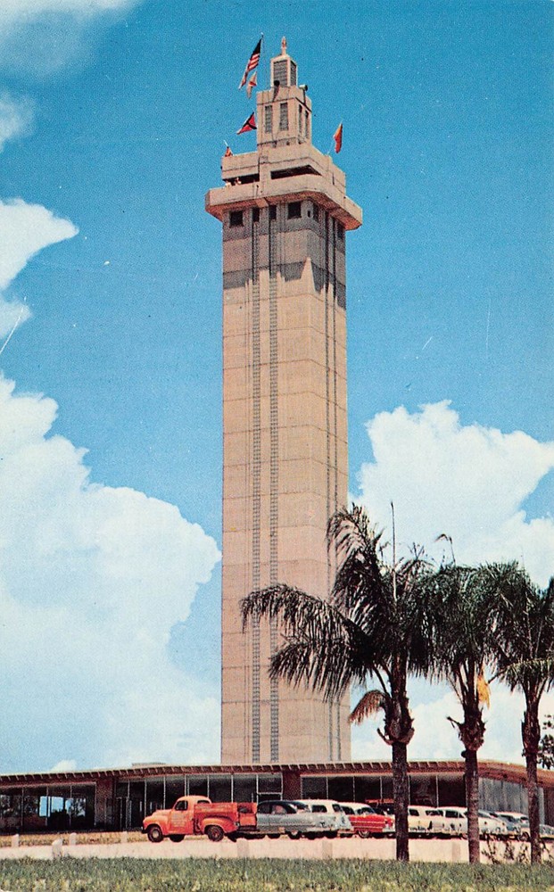 Clermont FL Florida Citrus Tower Orange Groves Farms Orchards Vtg Postcard D2