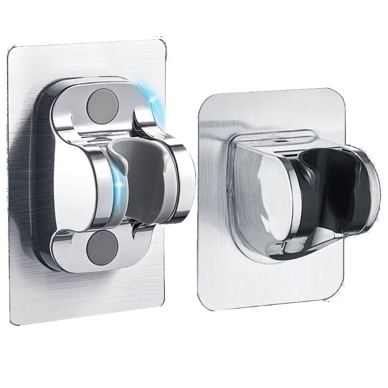 Adhesive Shower for Head Holder Adjustable Shower Wand Holder Wall Mount Bracket