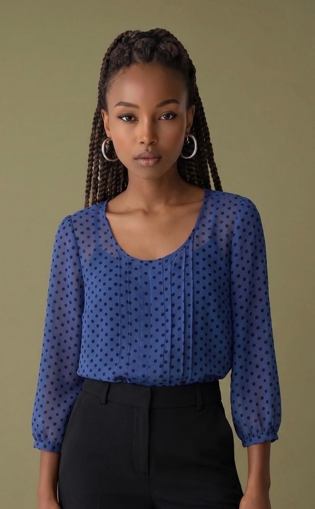 periwinkle blue blouse