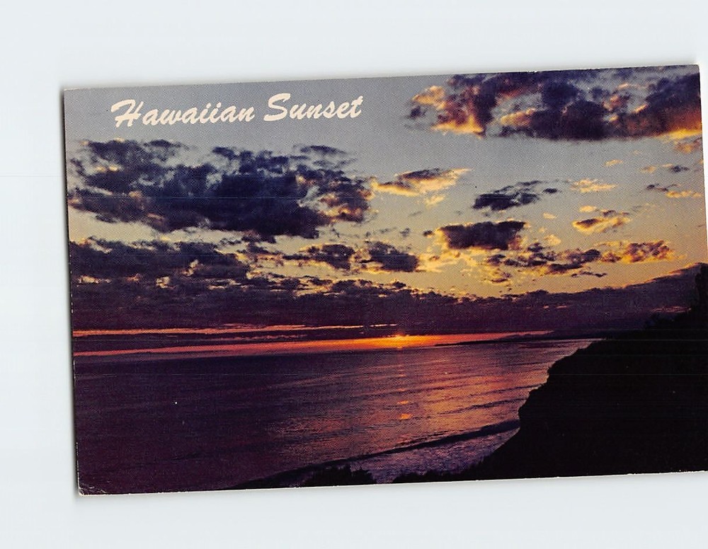 Postcard Hawaiian Sunset Hawaii USA