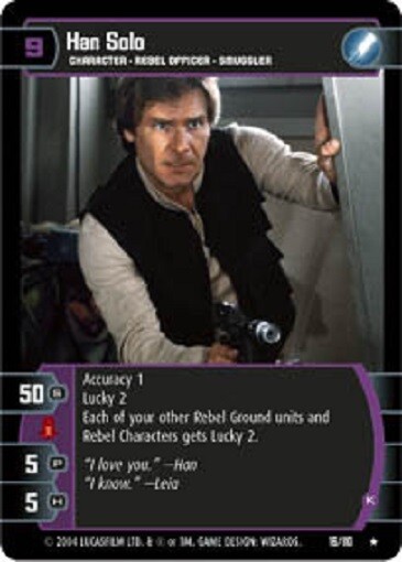 STAR WARS TCG WOTC Han Solo 16/110 Return of the Jedi Gem Mint Condition