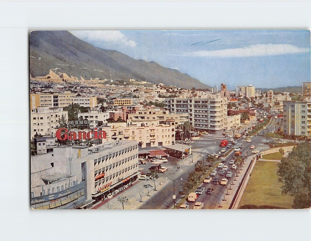 Postcard Avenida Andres Bello Caracas Venezuela