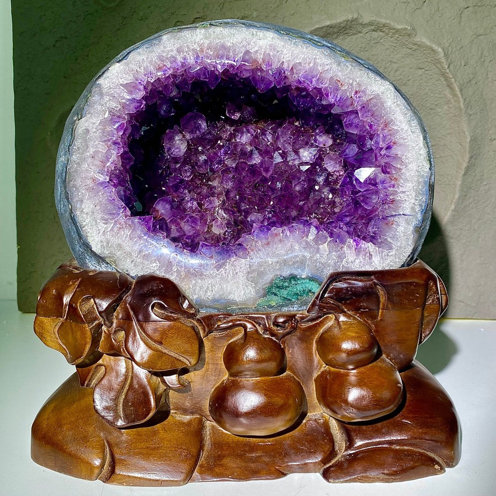 parkling natural amethyst cave druse Crystal Gemstone - 36.9LB