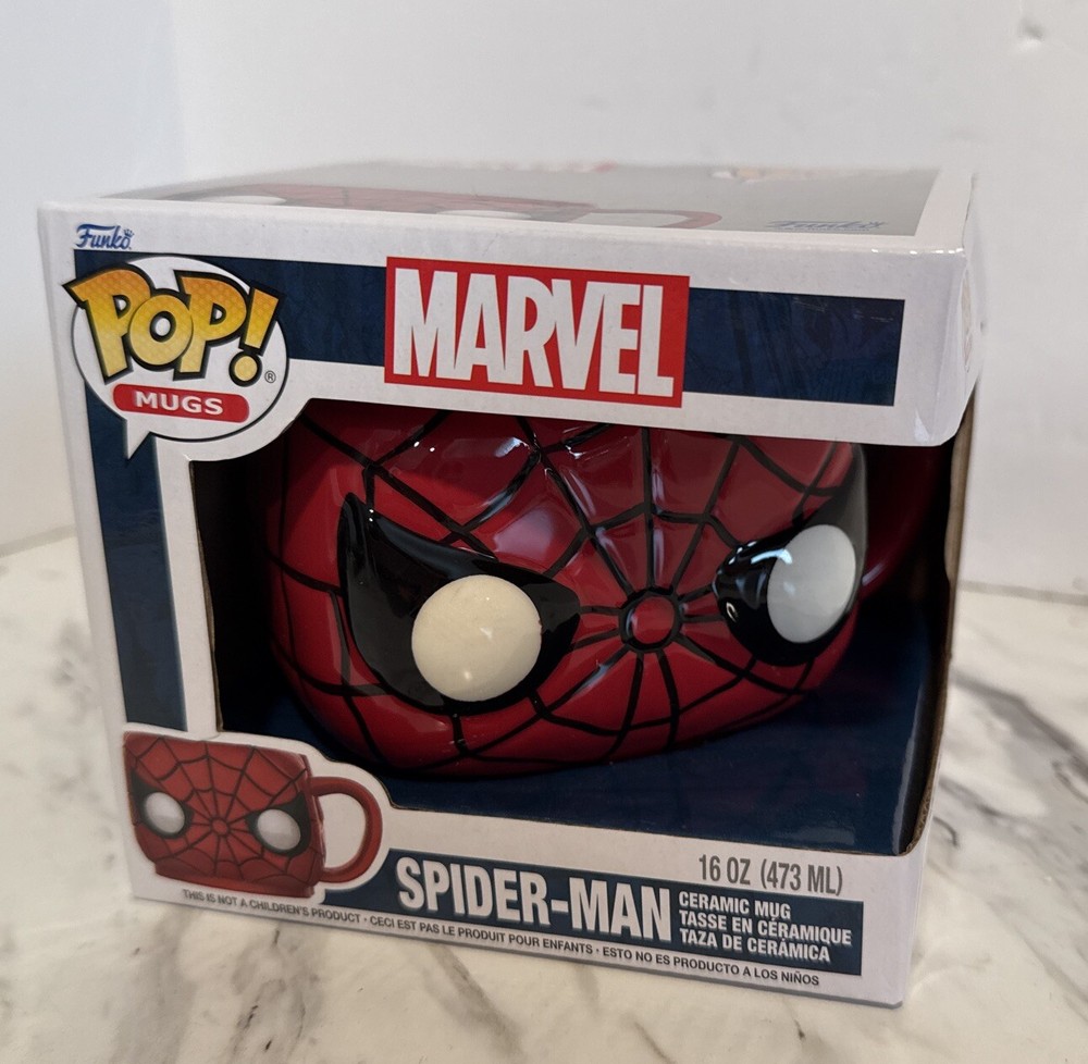 Funko Pop! Mugs 16oz Ceramic Spider-Man Spiderman Marvel NEW