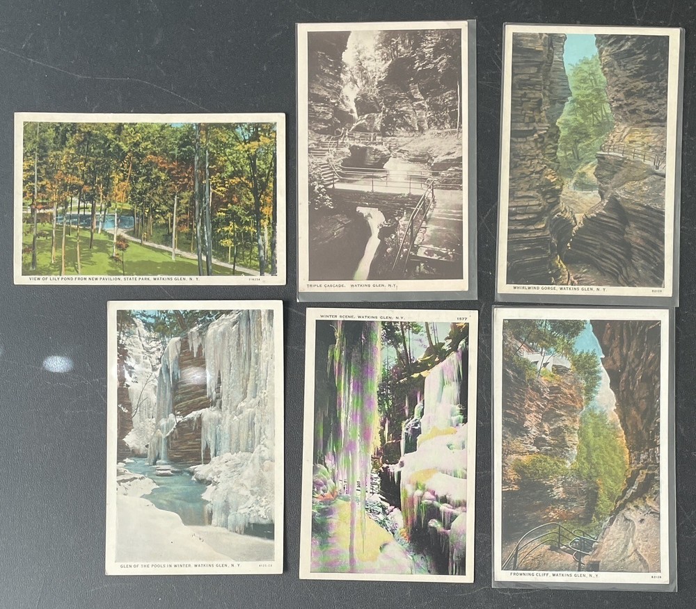 Watkins Glen, New York, NY Vintage Postcard Lot Of 6