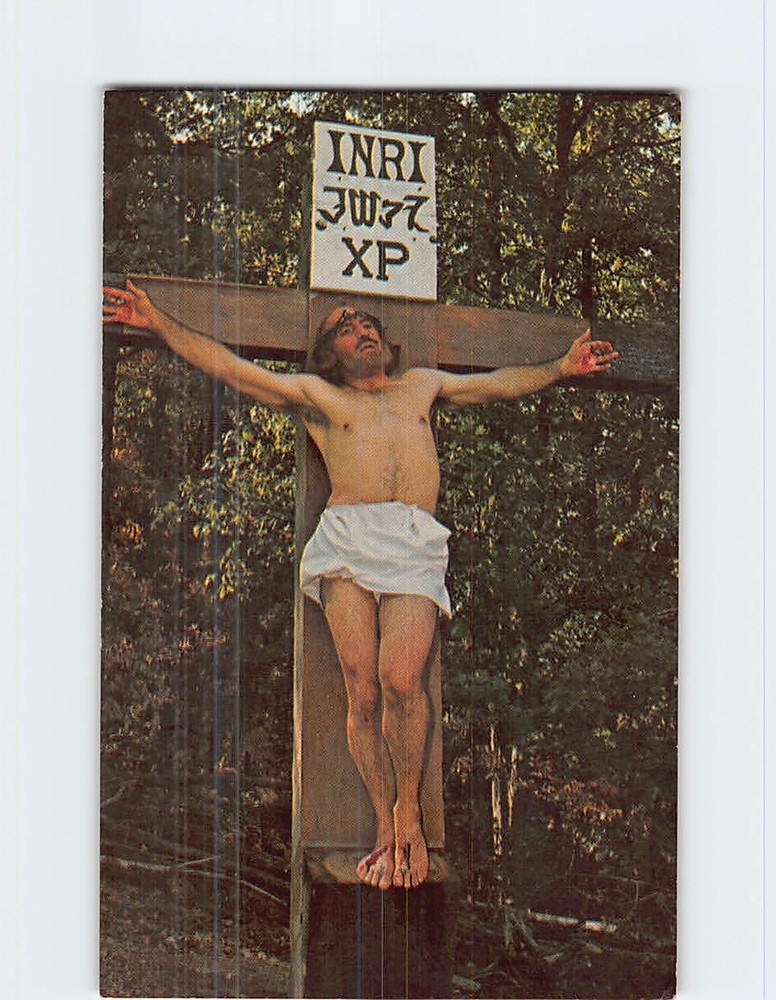 Postcard Crucifixion Great Passion Play Eureka Springs Arkansas USA
