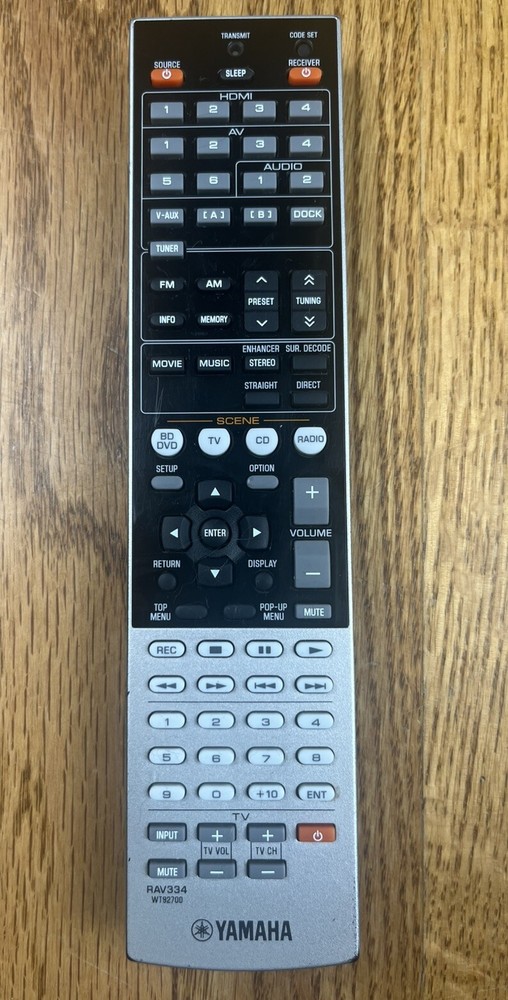 Yamaha RAV334-WT92700 AV Receiver Remote OEM Genuine Tested Working