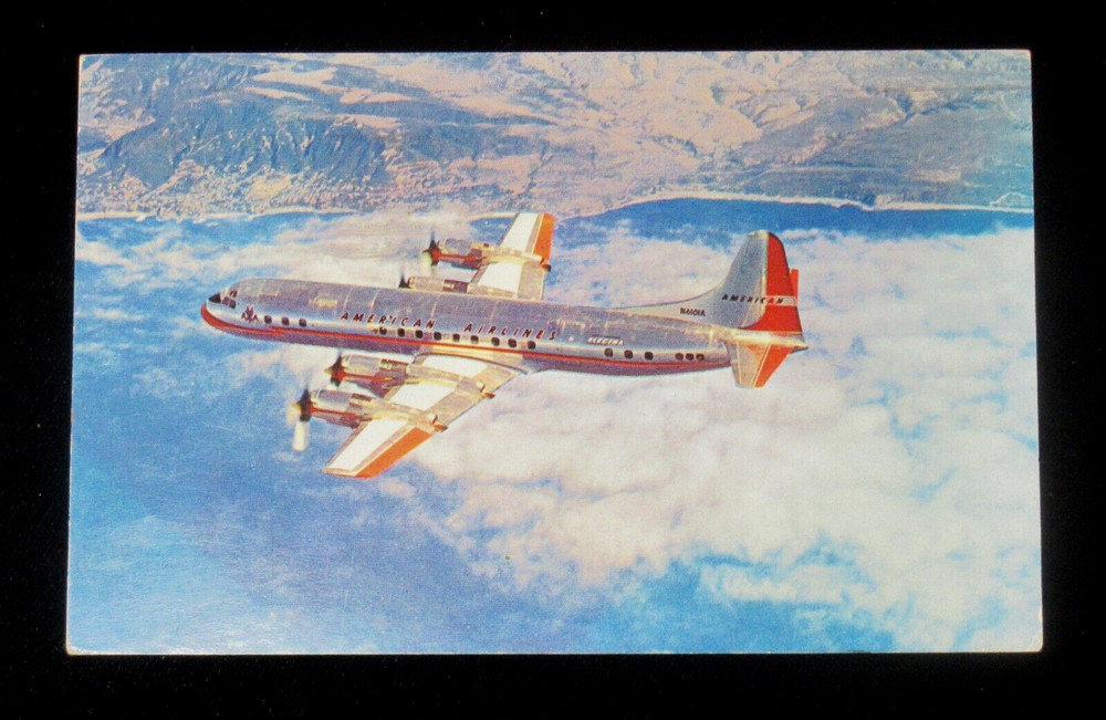 Vintage Postcard American Airlines First with Jets Across the USA 1962