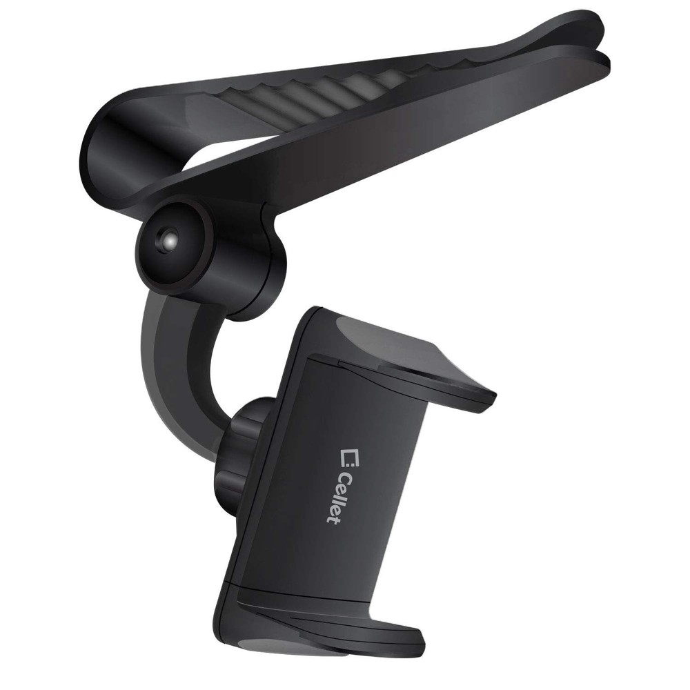 Sun Visor Phone Mount, Car Phone Holder for Car, Cradle Clip Compatible to Ap...