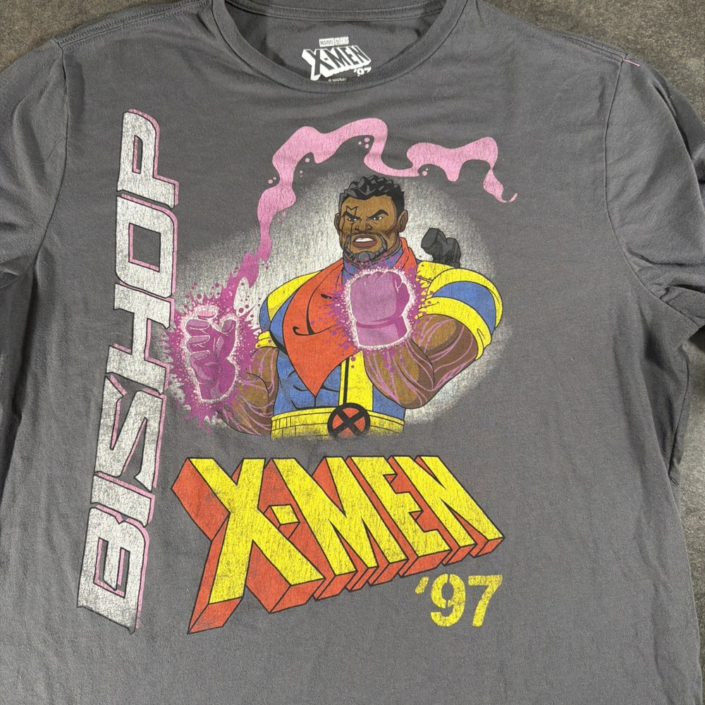 Marvel Men’s Bishop Black History Month Graphic Tee Shirt, Size Large