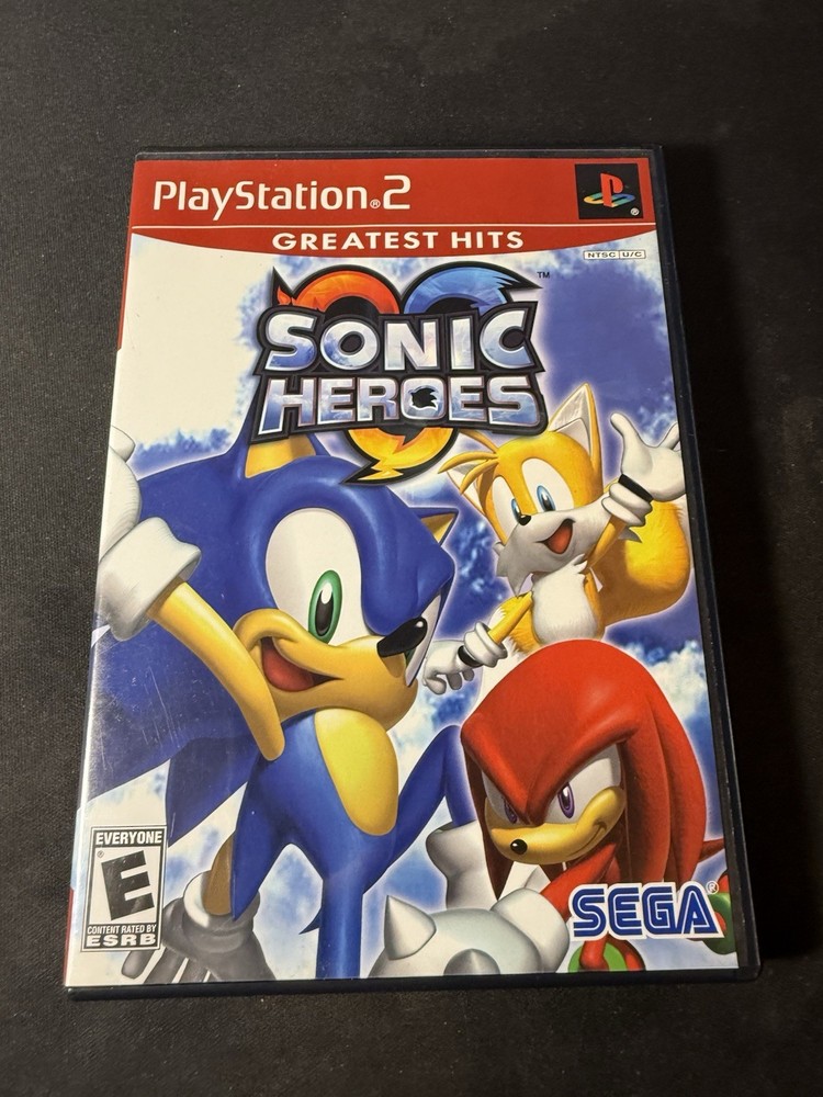 Sonic Heroes (Sony PlayStation 2 PS2) Greatest Hits Complete, Pre Owned