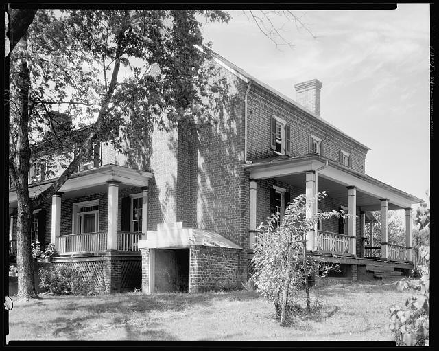 Photo:Salem Roanoke County Virginia Bushong Farm 1930s Brick House Porch