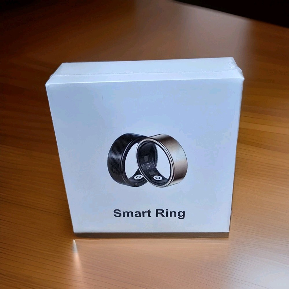 RWFit Smart Ring Health & Fitness Tracker - Black Size 9 - IP68 Waterproof 5ATM