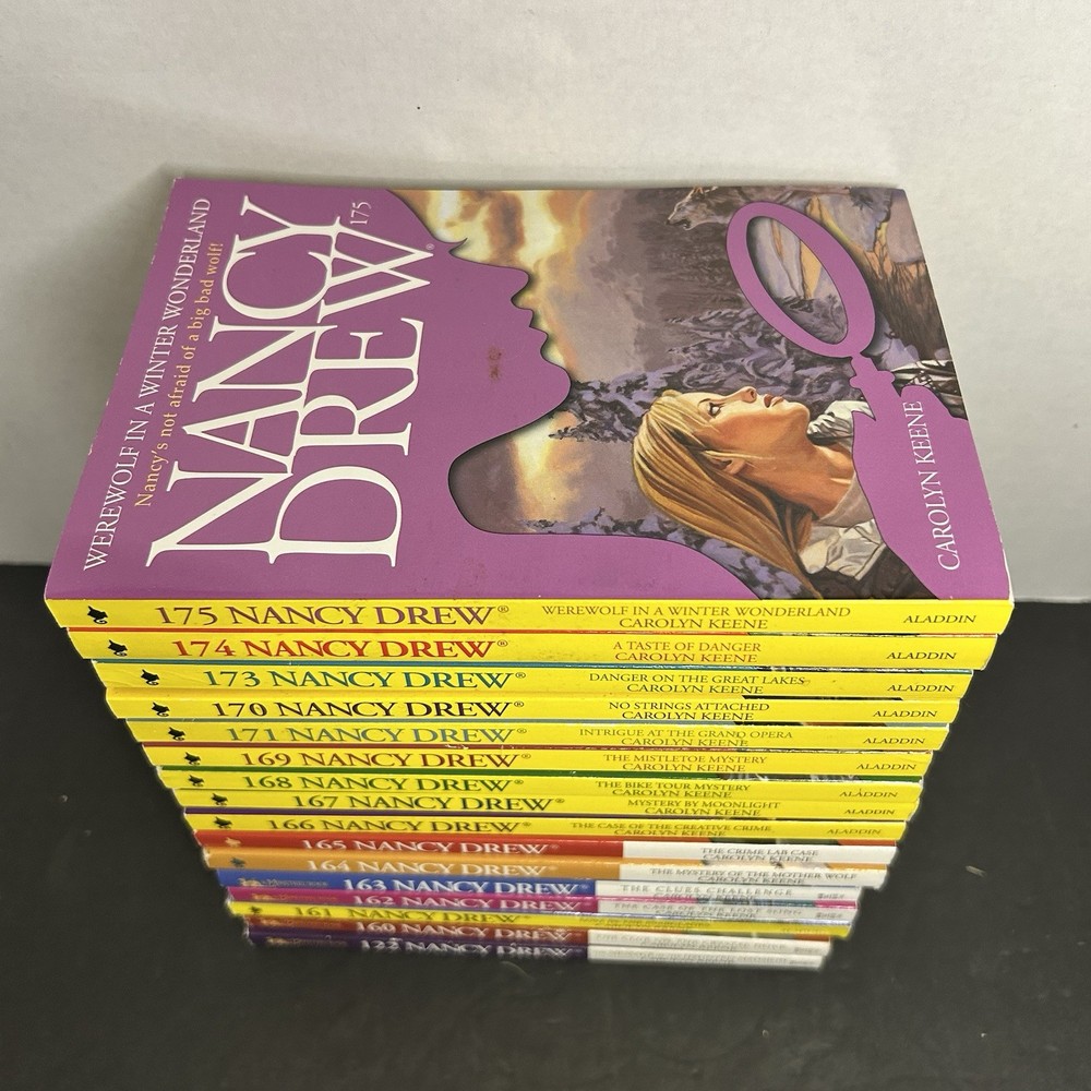 Vtg Nancy Drew Lot of 16 Books Mystery Carolyn Keene 2001-2003 Aladdin Minstrel