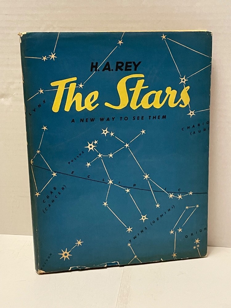 The Stars by H. A. Rey 1952 First Edition 1st Printing Hardcover W/ Dust Jacket