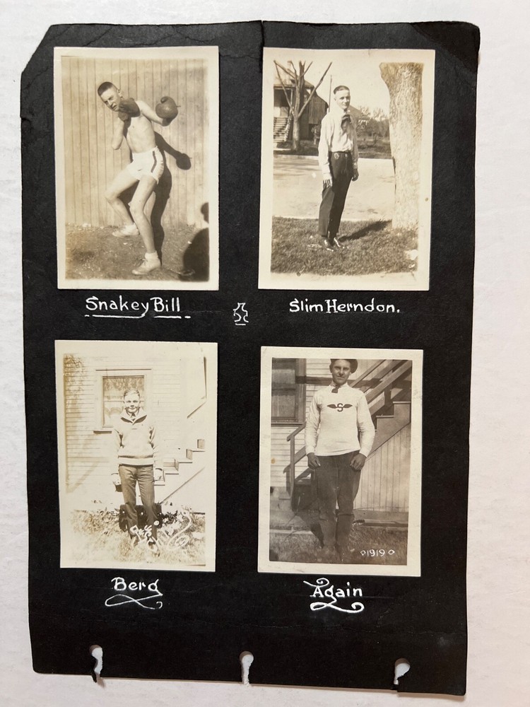 VTG Snapshot Photo Lot of 4 1920's Boys 
