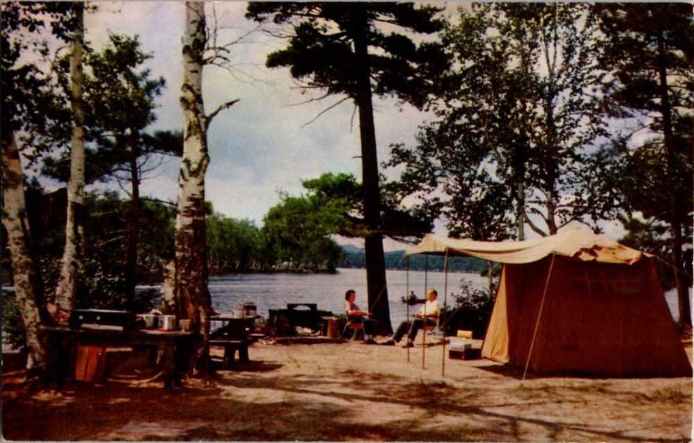 Pre-1980 PARK SCENE Adirondacks - Fish Creek New York NY m/14 BC0033