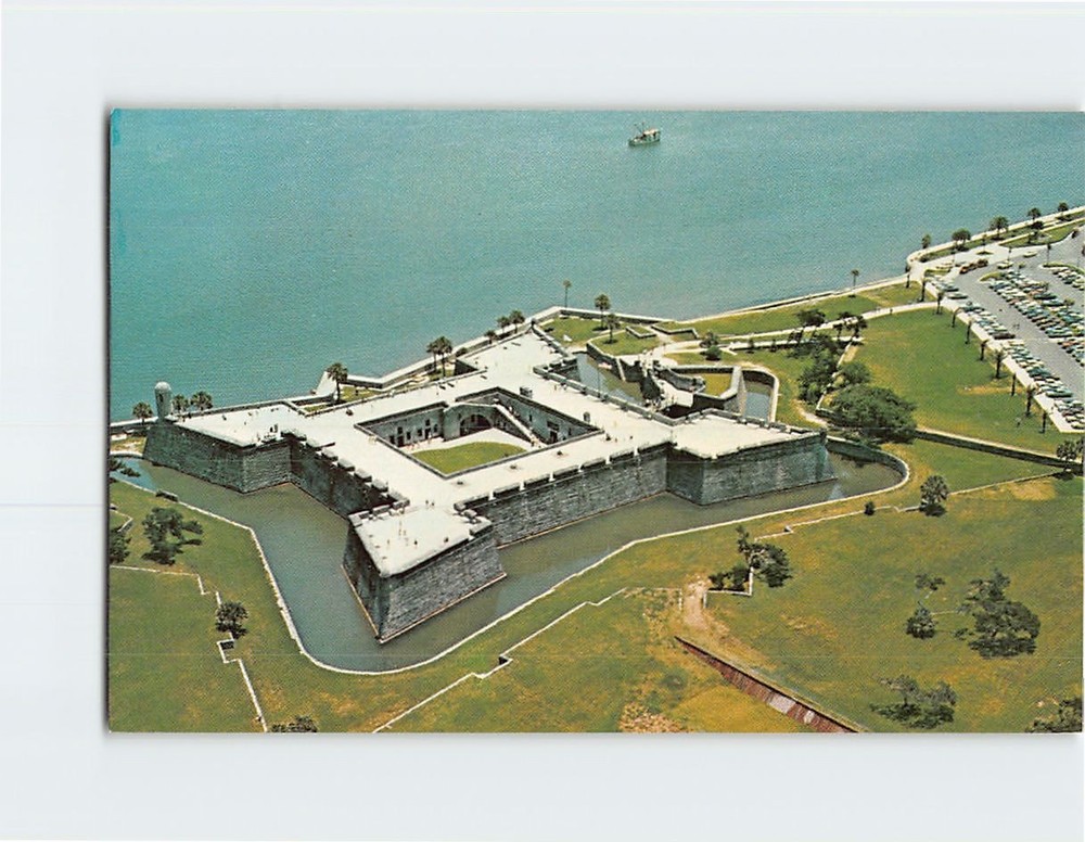 Postcard Castillo de San Marcos National Monument St. Augustine Florida USA