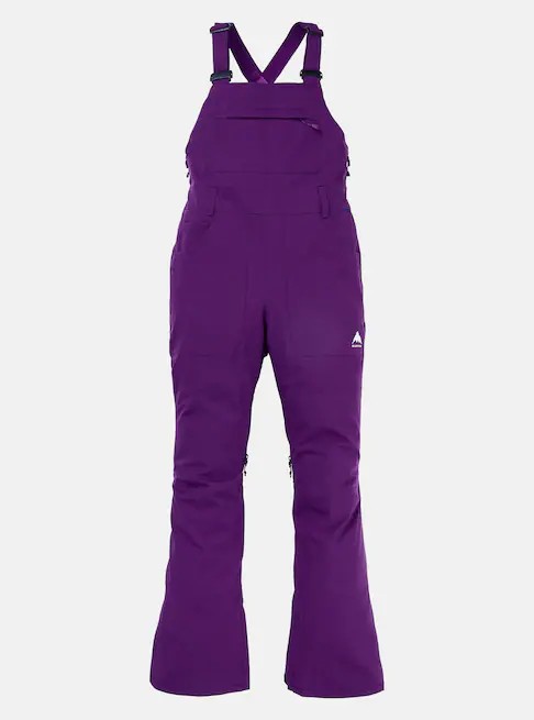 NEW BURTON Women’s Avalon Stretch Ski Snow Bib Imperial Purple Size XS