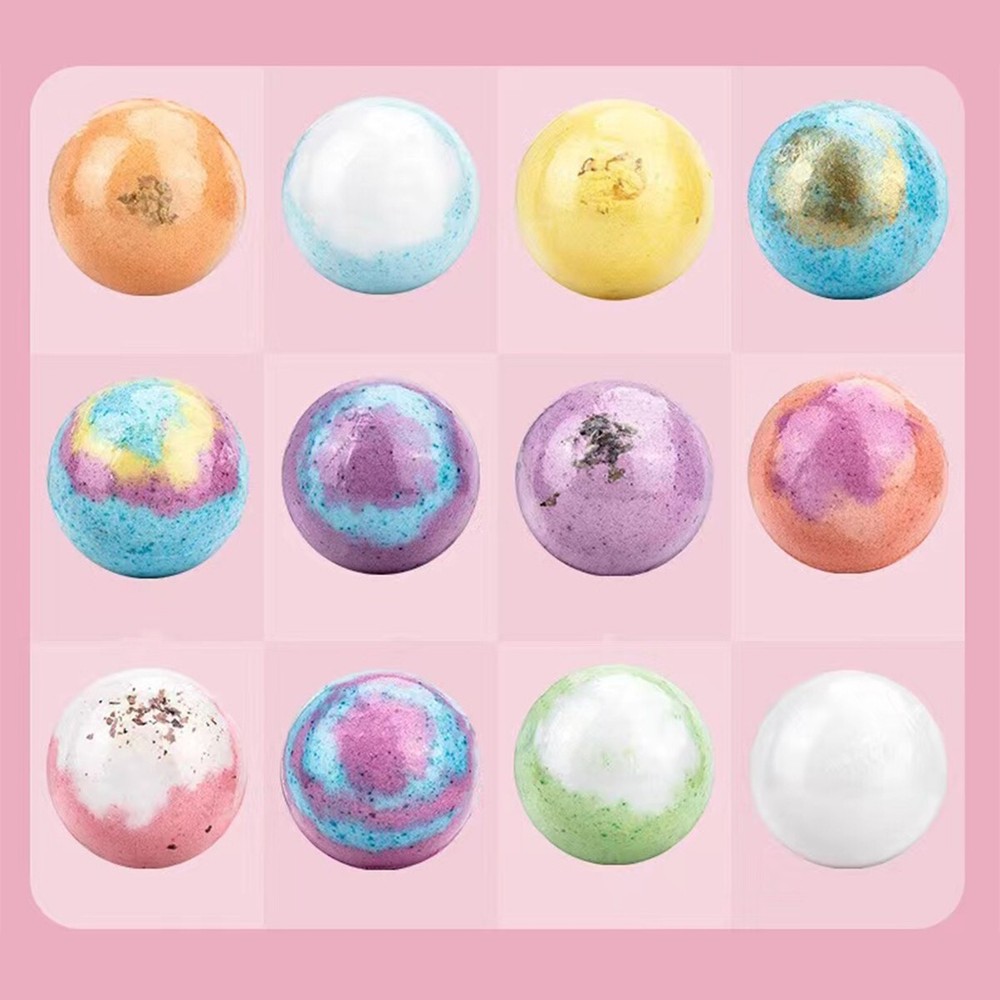 12 Pieces Bath Bombs Gift Set Handmade Fizzy Bubble Bath Bombs Vegan
