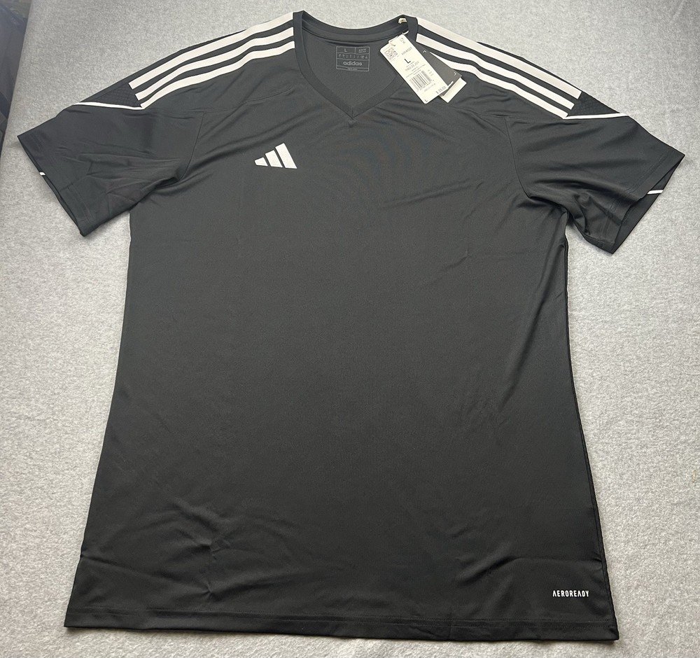 adidas Men’s Tiro 23 League Jersey Size Large Black/White HR4607 NWT