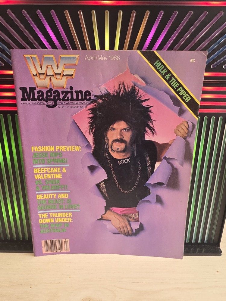 WWF Magazine April/May 1986 Brutus Beefcake Hulk Piper World Wrestling