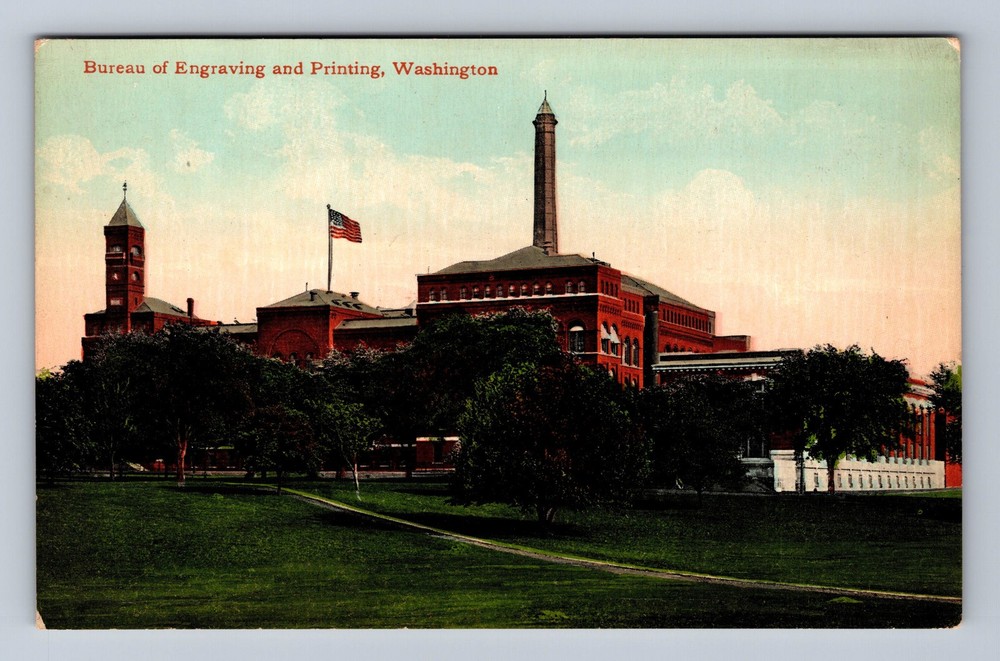 Washington DC-Bureau of Engraving And Printing Vintage Postcard