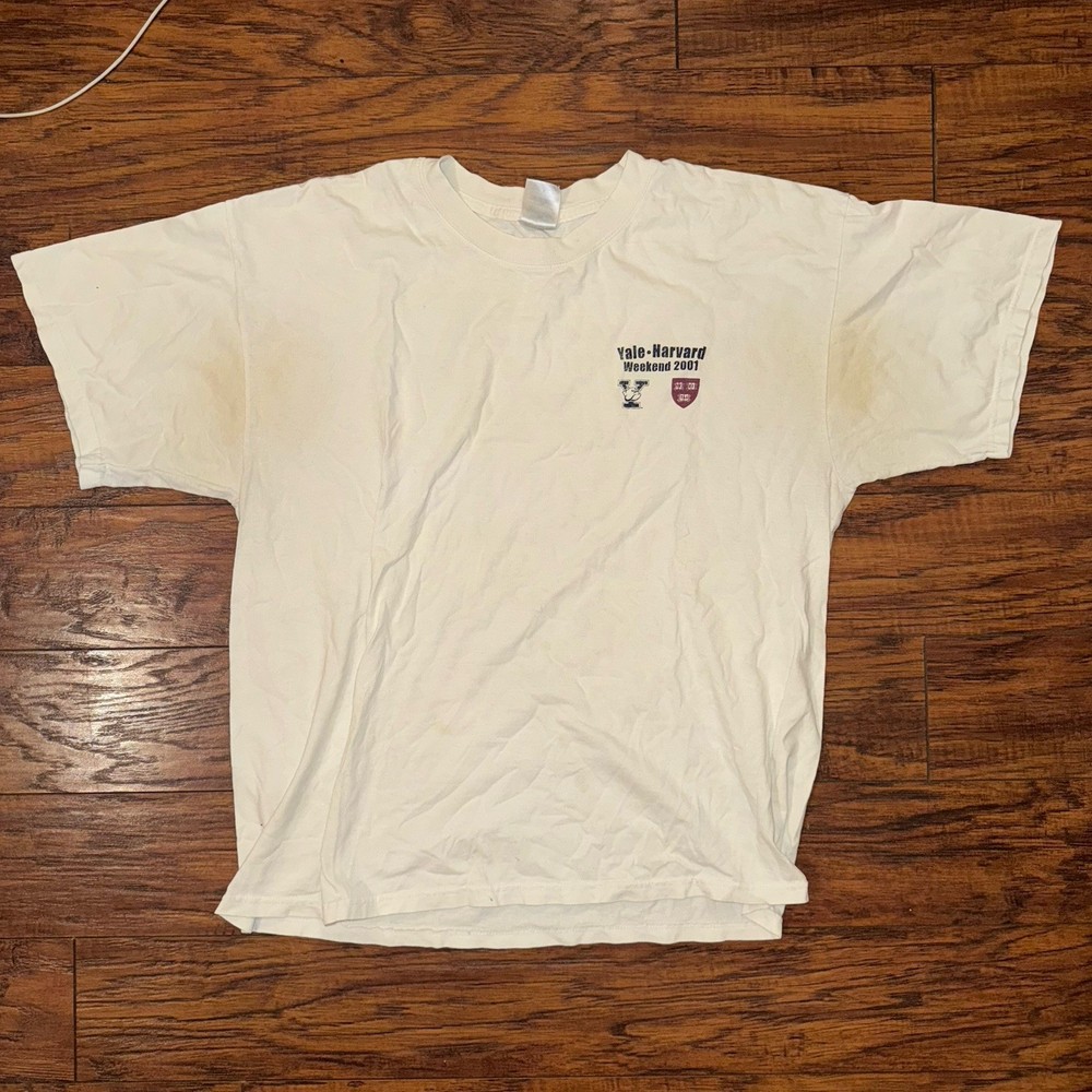 Vintage 2001 Yale Harvard The Game Weekend T Shirt