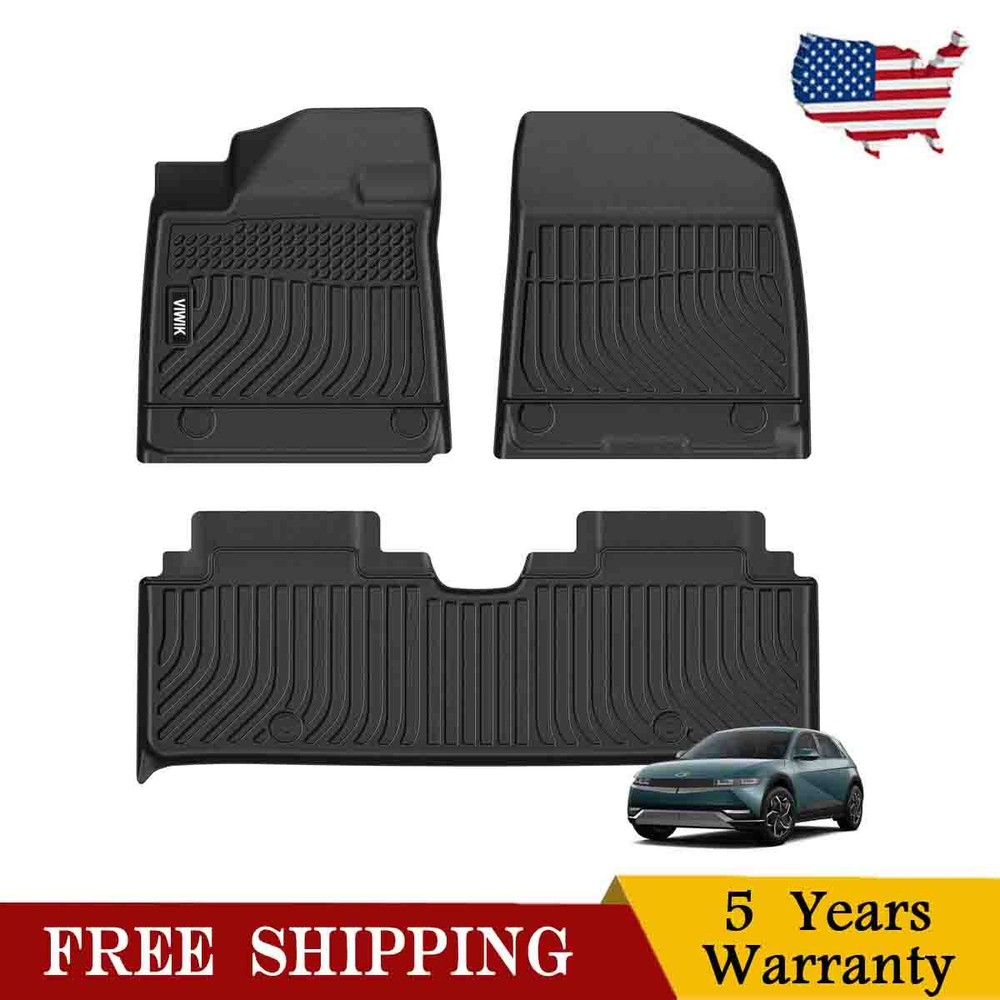 Waterproof All Weather TPE Floor Mats for 2024 Hyundai Ioniq 6